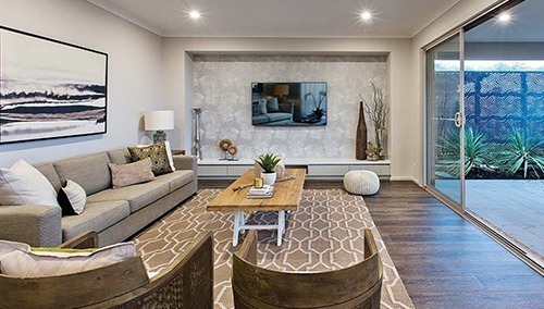 Interior image of lounge from Woodlea Estate display home